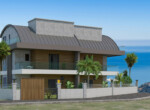 Modern villas for sale with sea views in Tepe Alanya (4)