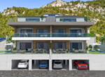 Modern villas for sale with sea views in Tepe Alanya (5)
