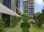 luxury apartments 300 m from the beach for sale in Tosmur (38)